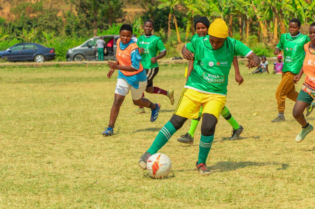 A community five-a-side football match